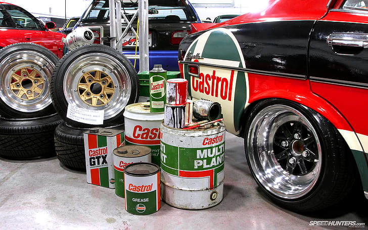 castrol-wheels-hd-assorted-castrol-cans-wallpaper-preview | The Social